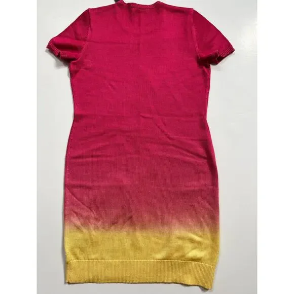 Lauren Ralph Lauren Women's Dip-Dyed Short Sleeve Jersey Dress Size L NWT - Picture 2 of 12
